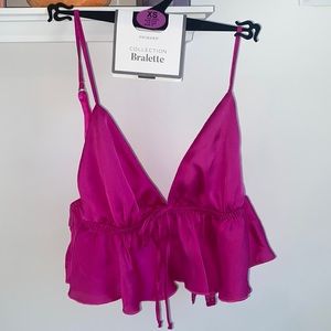 Primark Magenta Satin Bralette